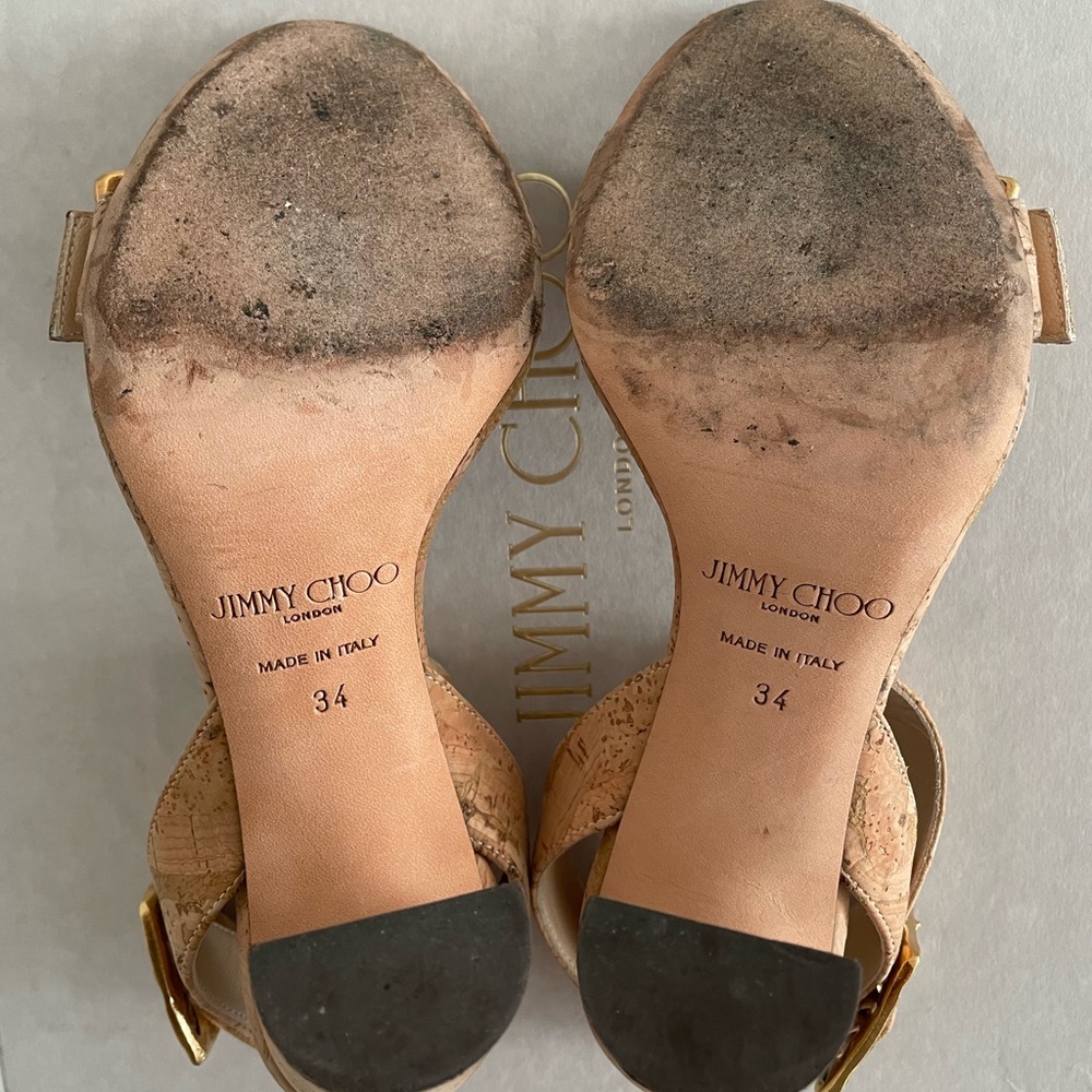 Jimmy Choo Dacha 85 Sandal, Size 34 EU - Picture 8 of 12